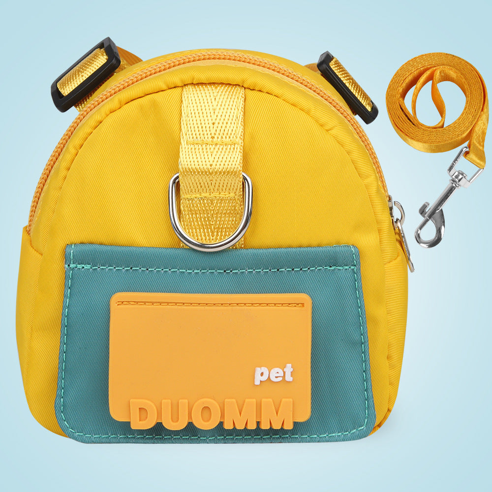 Pet Dog Backpack Leash Harness