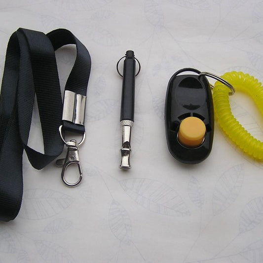 Dog Training Clicker & Whistle Set