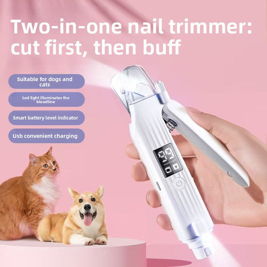 Rechargeable Pet Nail Grinder for Dogs & Cats