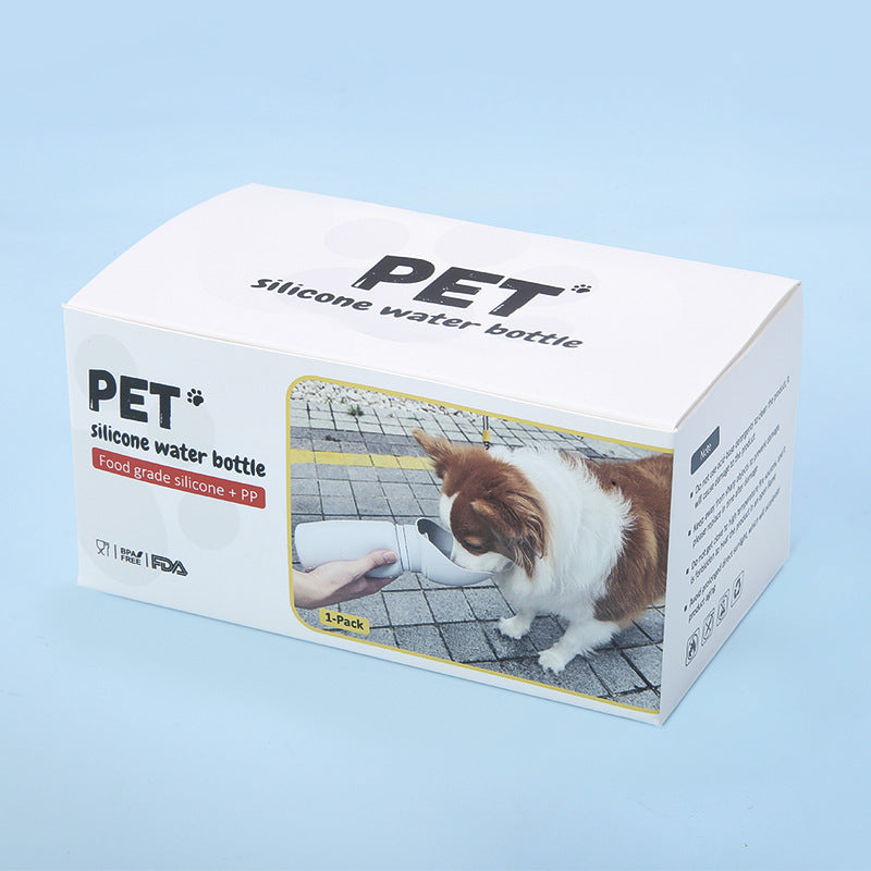 Portable Foldable Dog Water Bottle Travel Drinking Bowl for Outdoor Walks