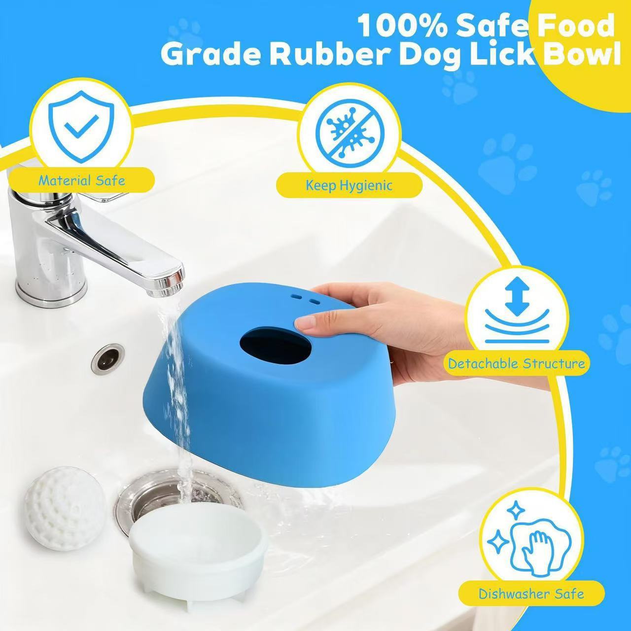 Non-Slip Slow Feeder Dog Bowl