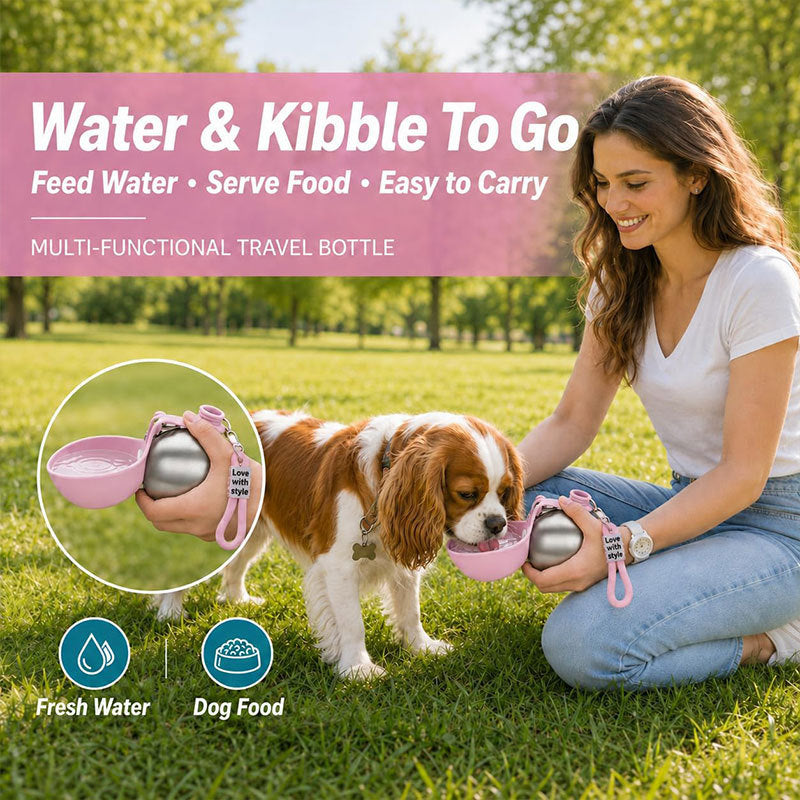 Insulated Stainless Dog Water Bottle