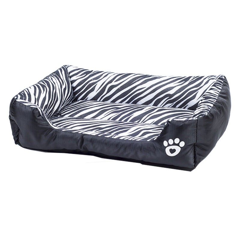 Cotton Pet Nest with Animal Pattern Dog Bed