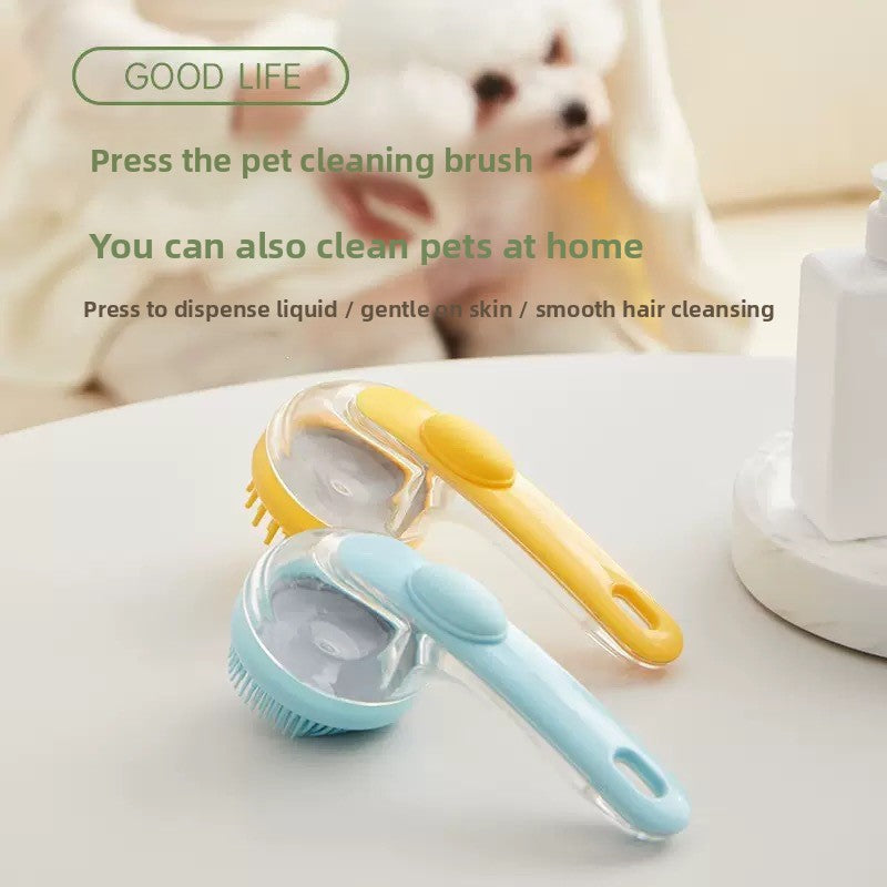 Shampoo Dispensing Dog Bath Brush
