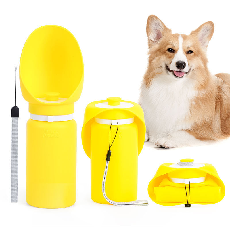 Portable Foldable Dog Water Bottle Travel Drinking Bowl for Outdoor Walks