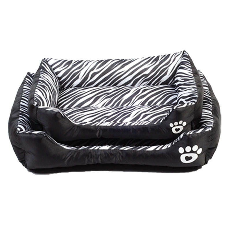 Cotton Pet Nest with Animal Pattern Dog Bed