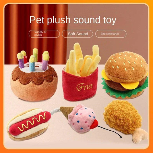 Squeaky Plush Dog Toys