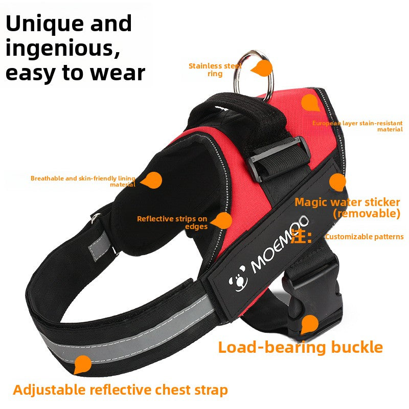 Adjustable Dog Harness Chest Strap Leash