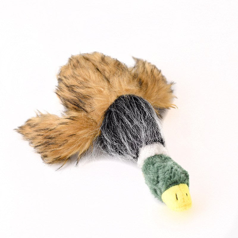 Squeaky Plush Duck Dog Toy