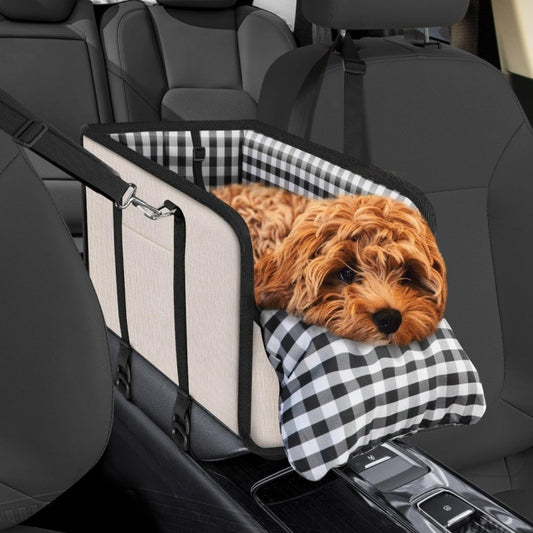 Portable Dog Car Seat with Armrest