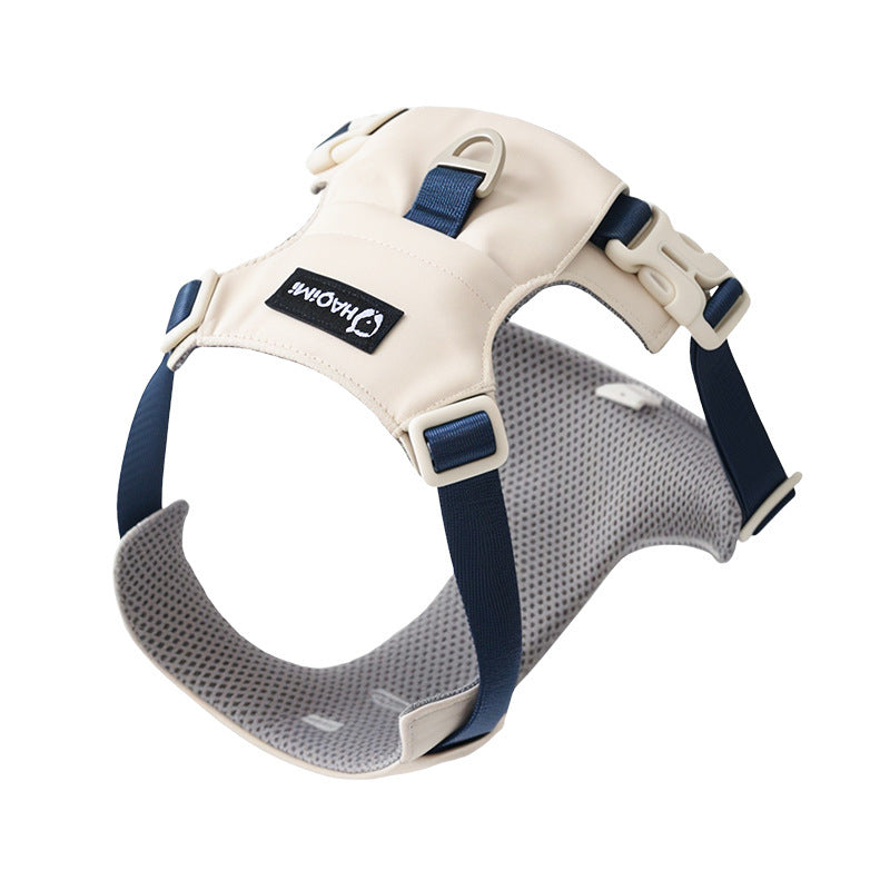 Adjustable Dog Harness with Leash Waterproof Oxford Fabric