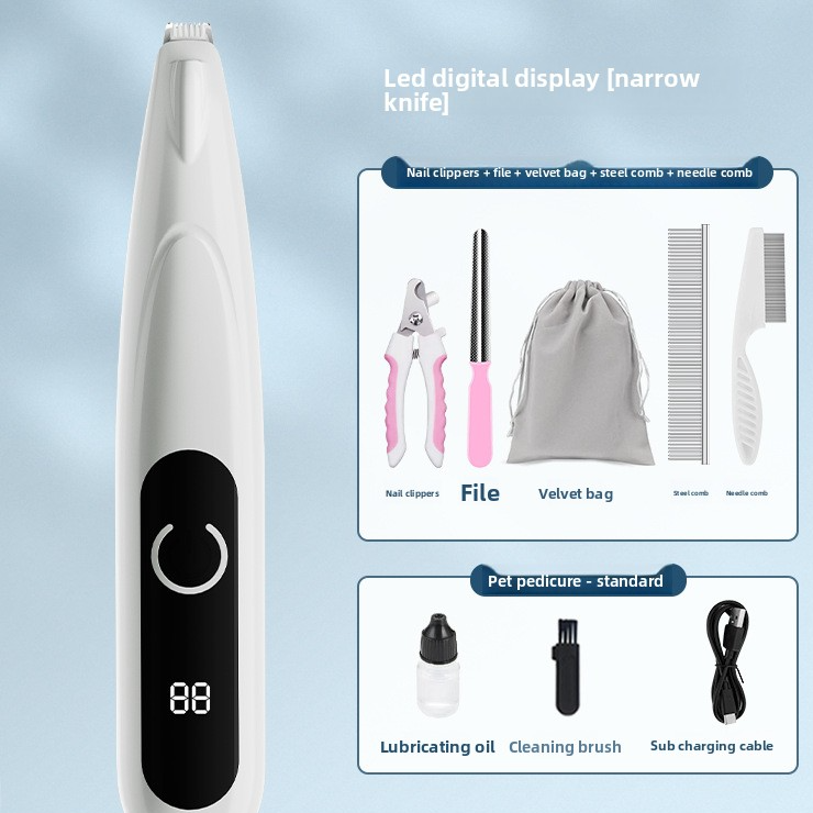 Rechargeable Dog Paw Hair Trimmer