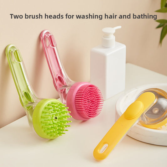 Shampoo Dispensing Dog Bath Brush