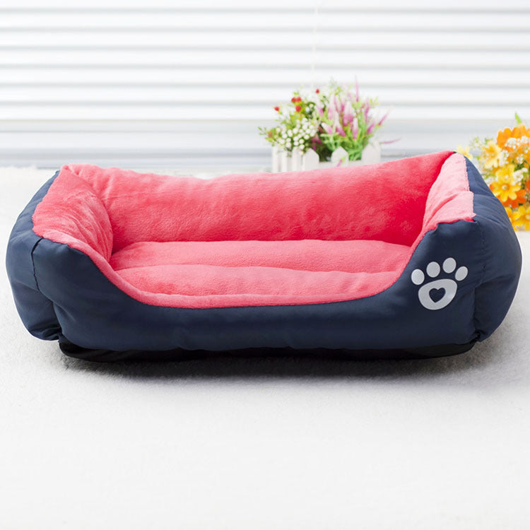 Cotton Pet Nest with Animal Pattern Dog Bed
