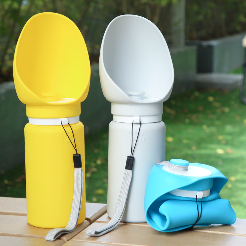 Portable Foldable Dog Water Bottle Travel Drinking Bowl for Outdoor Walks