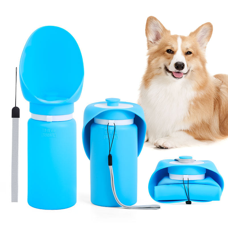Portable Foldable Dog Water Bottle Travel Drinking Bowl for Outdoor Walks