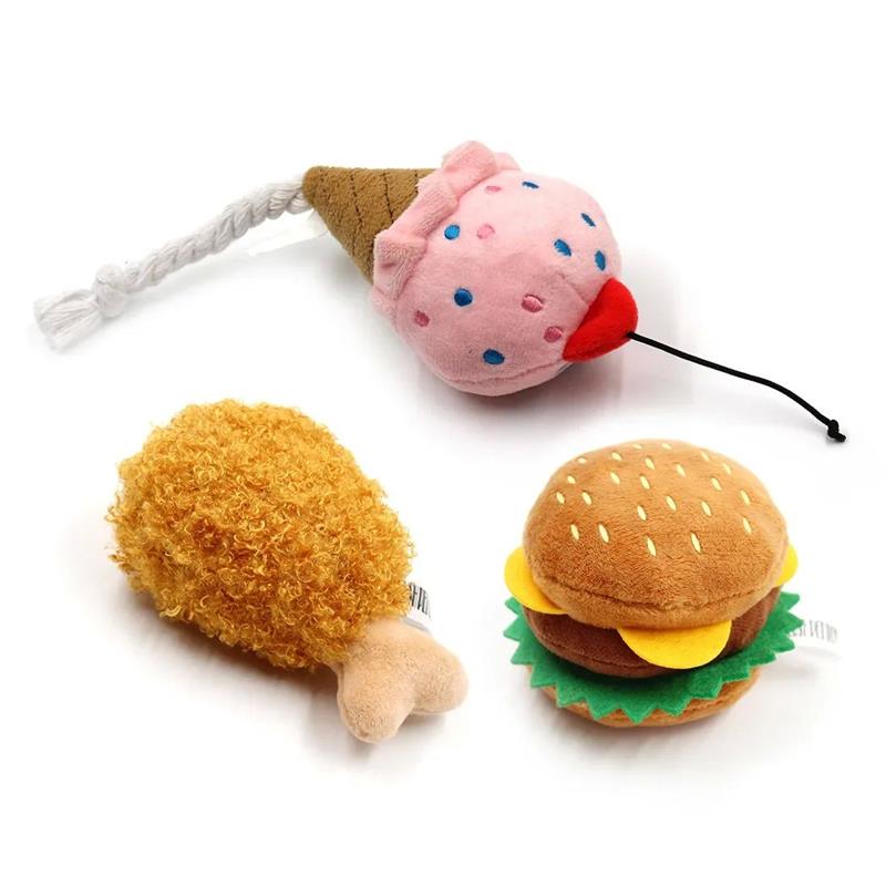 Squeaky Plush Dog Toys