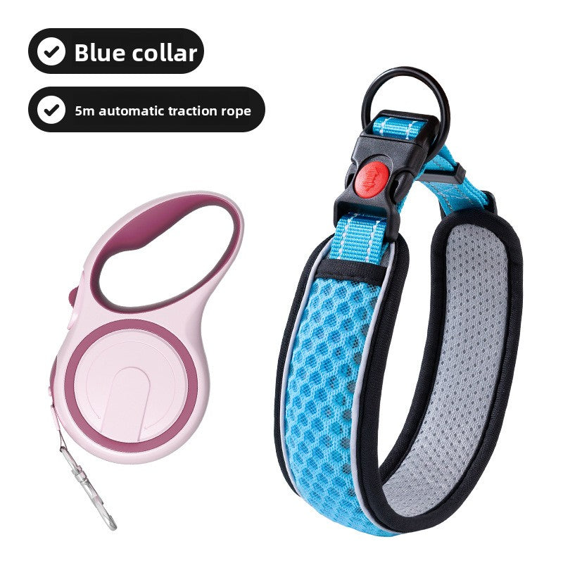 Adjustable Reflective Dog Collar and Leash