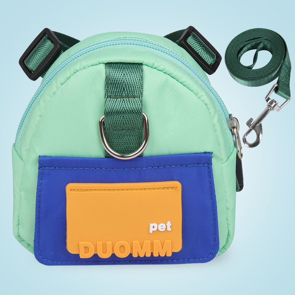 Pet Dog Backpack Leash Harness