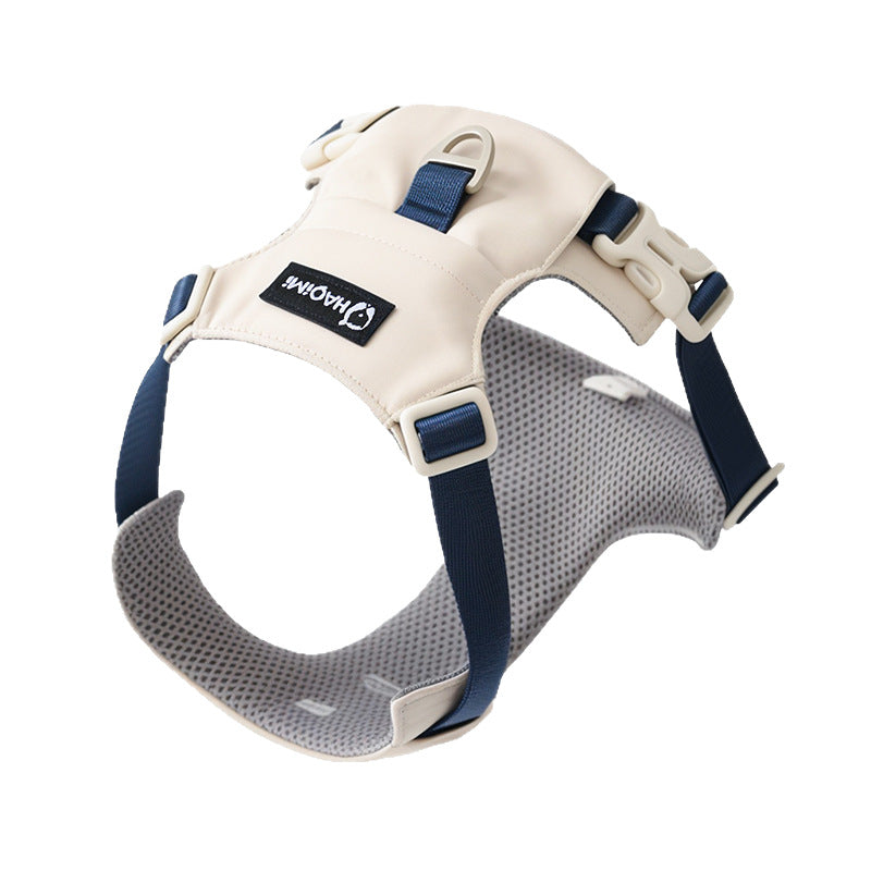 Adjustable Dog Harness with Leash Waterproof Oxford Fabric