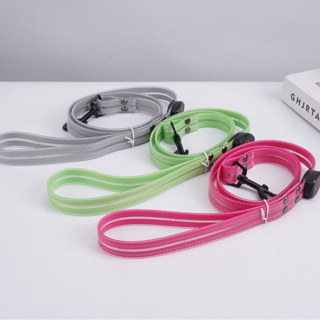 LED Light-Up USB Rechargeable Adjustable Dog Collar