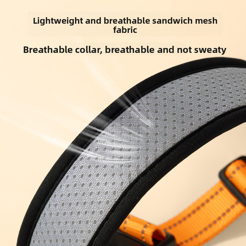 Adjustable Reflective Dog Collar and Leash