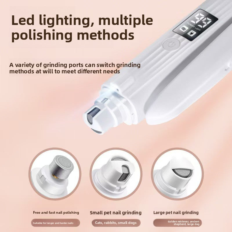 Rechargeable Pet Nail Grinder for Dogs & Cats