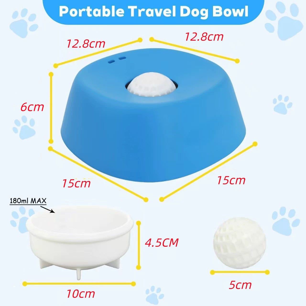 Non-Slip Slow Feeder Dog Bowl
