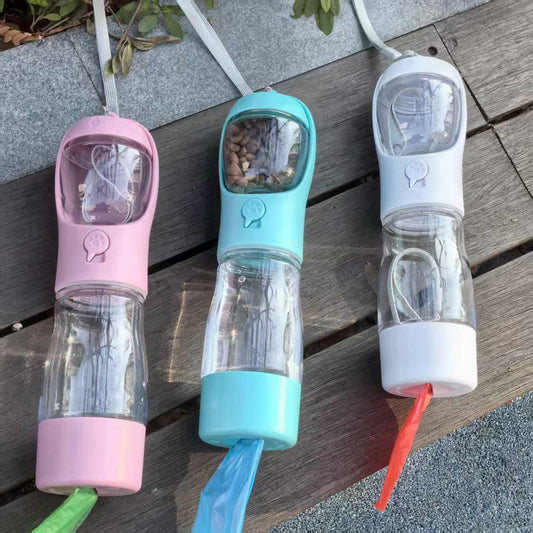 Portable 3-in-1 Pet Travel Cup Dog Water and Food Feeder