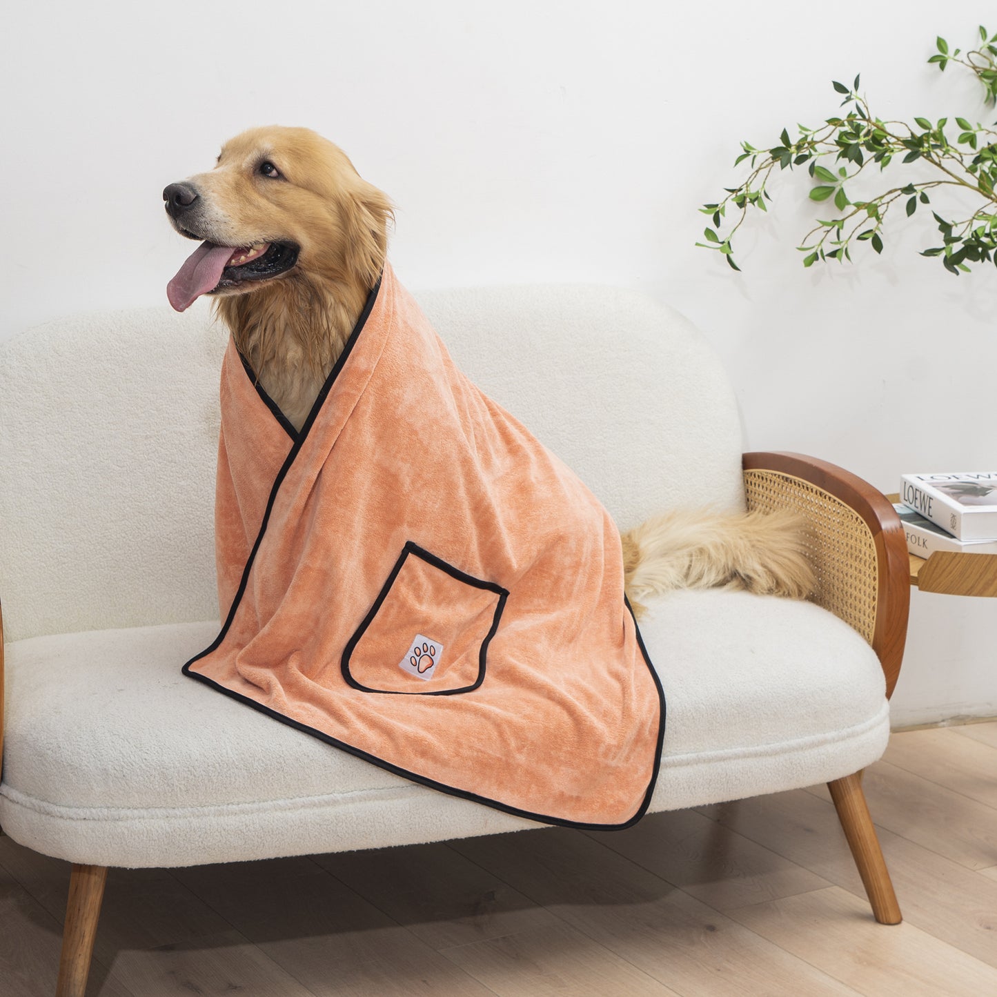 Super-Absorbent Quick-Drying Dog Bath Towel