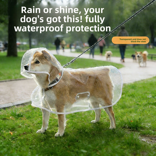 Reflective Waterproof Dog Raincoat