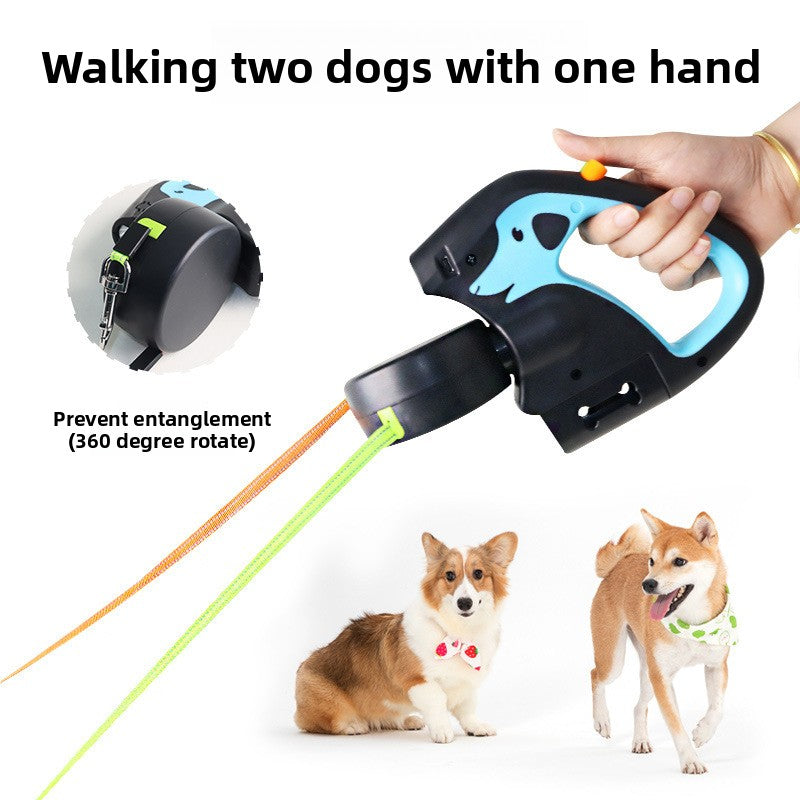 Dual Retractable Dog Leash