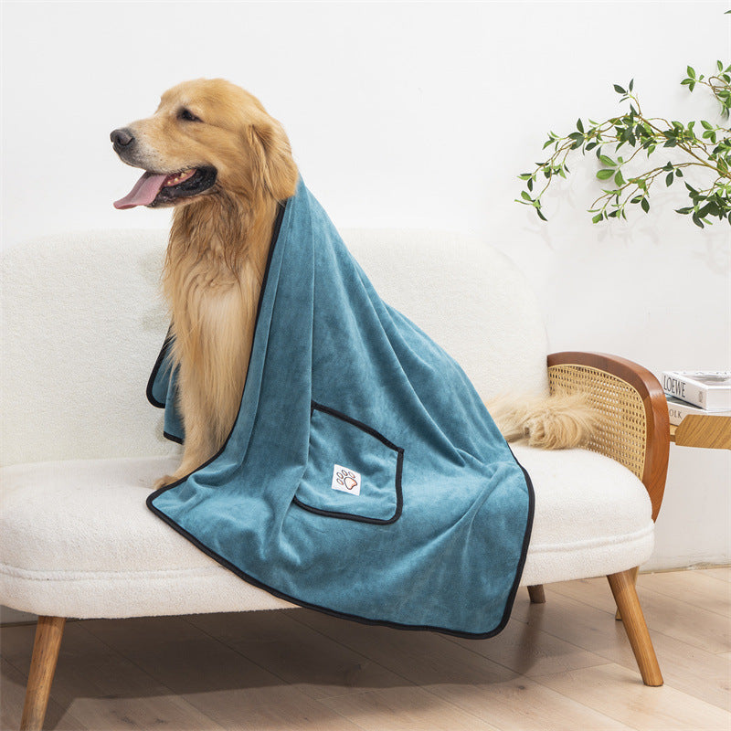 Super-Absorbent Quick-Drying Dog Bath Towel