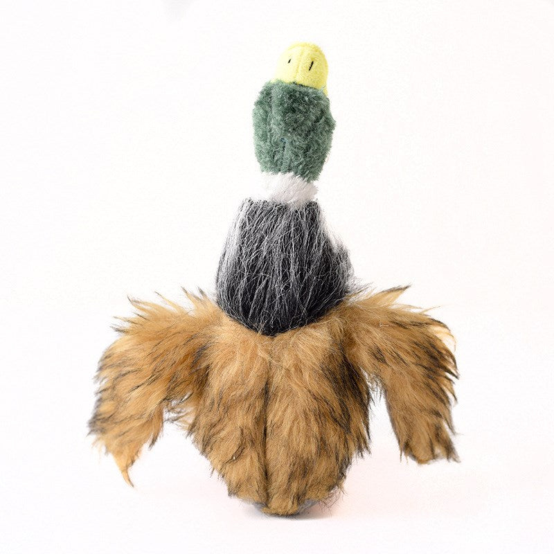 Squeaky Plush Duck Dog Toy